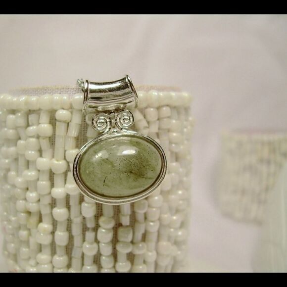 Labradorite Sterling Silver Pendant Necklace Chain - Picture 6 of 8